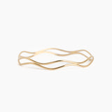 The Offset Double Ripple Bangle - 7.75