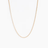 The Half Diamond Tennis Necklace