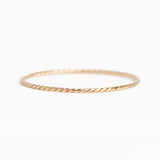 The Hammered Triple Twist Bangle - 7.25