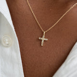 The Mini Baguette Cross Pendant I