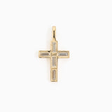 The Mini Baguette Cross Pendant II