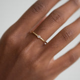 The Mini Oval Diamond Stacker - 7