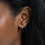 The 3 Stone Diamond Huggies