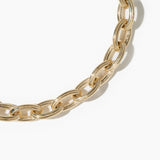 The Textured Oval Chain Link Bracelet - 6.5", 7", 7.5"
