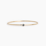 The Heavy Weight Montana Sapphire Bangle - 7.5