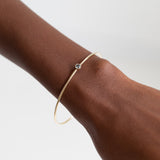 The Heavy Weight Montana Sapphire Bangle - 7.5