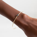 The Double Weight Montana Sapphire Bangle - 8