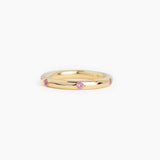 The Triple Weight Pink Sapphire Ring - Evenly Spaced - 6.5