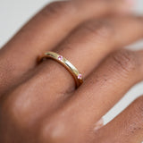 The Triple Weight Pink Sapphire Ring - Evenly Spaced - 6.5