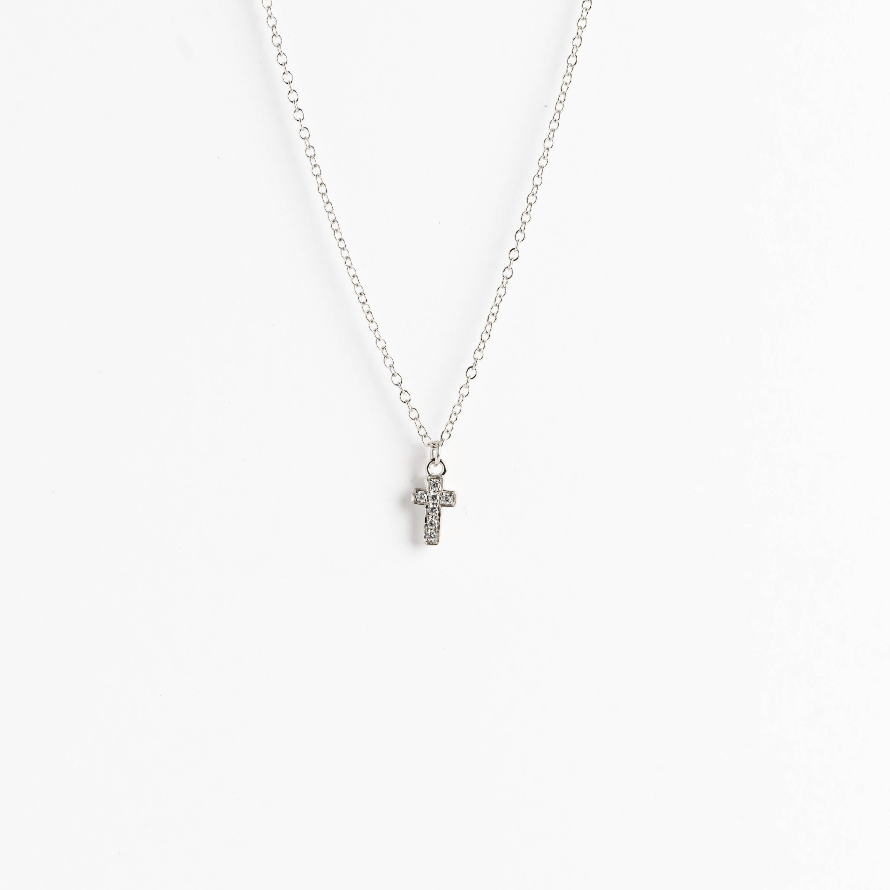 The Dainty Diamond Cross Necklace