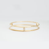 The Tribangle Marquise Anniversary Bangle - Size 7.25
