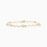 The Scattered Diamond Wavy Bangle