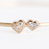 The Custom Heart Diamond Bangle