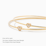 The Pavé Heart Bangle