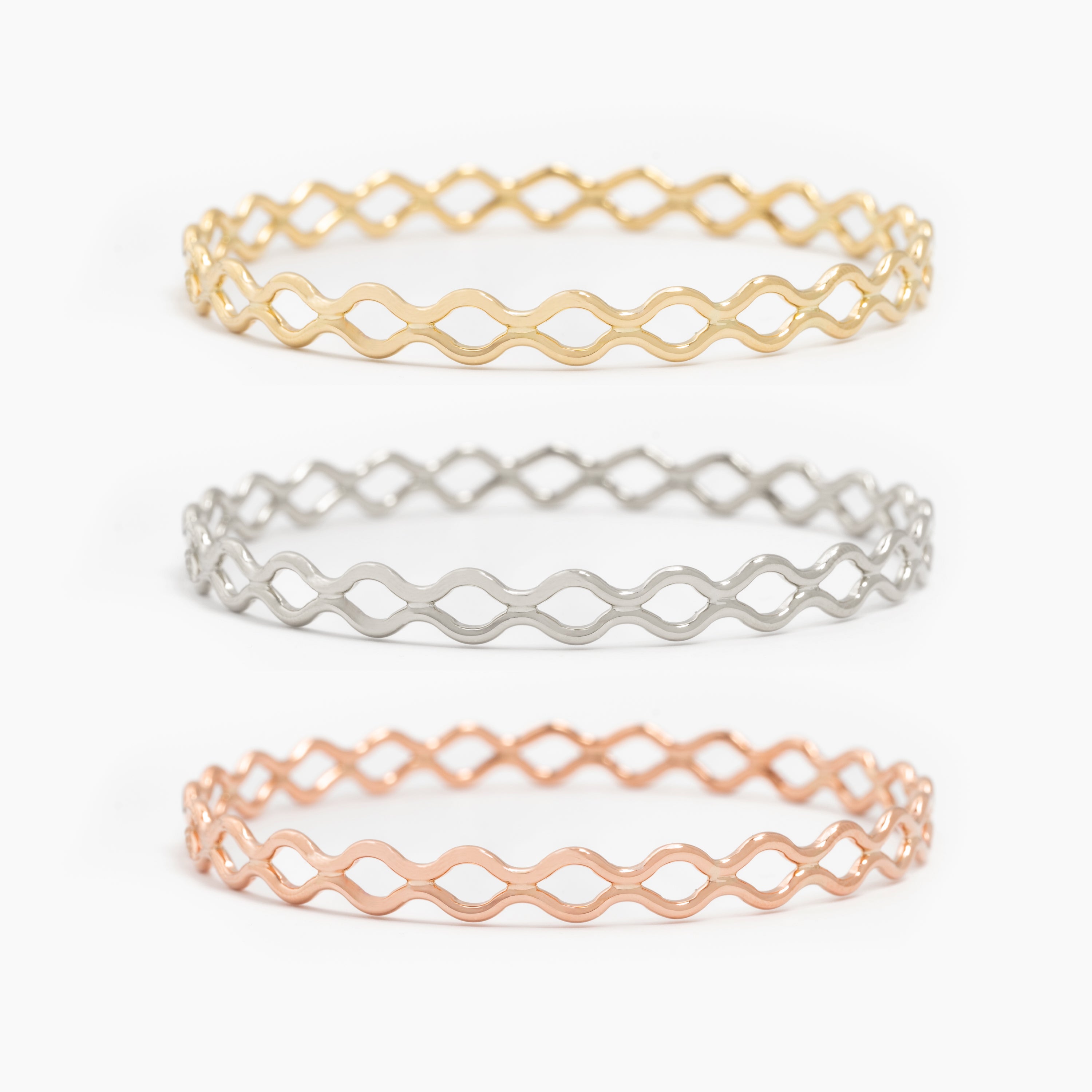The Double Wavy Bangle