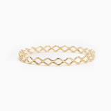 The Double Wavy Bangle