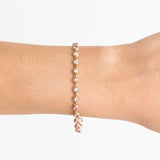The Ombré Fluted Button Tennis Bracelet