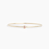 The Fluted Pink Sapphire Button Bangle